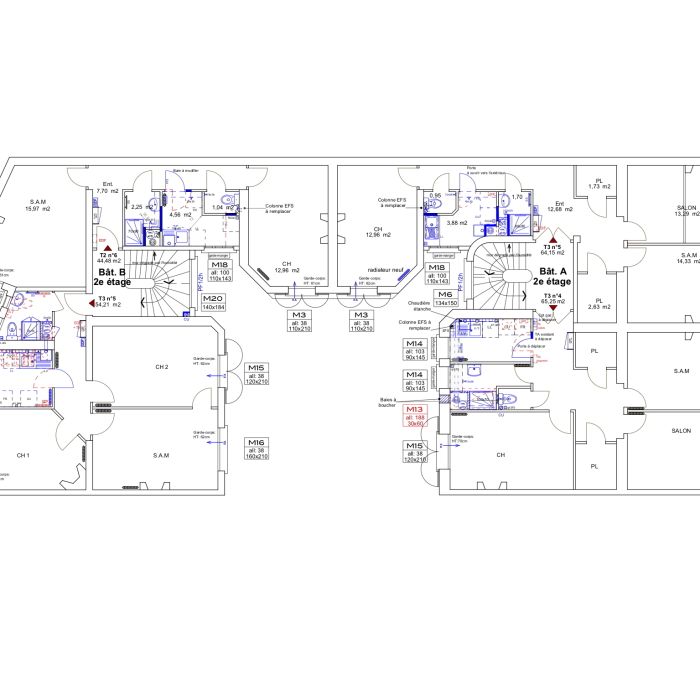 969-Soeur Rosalie-Plan Etage Courant-PG
