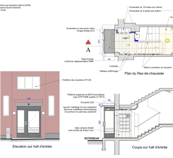 980-Asnières-Plan type Hall-PG