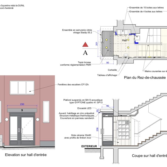 980-Asnières-Plan type Hall-PG