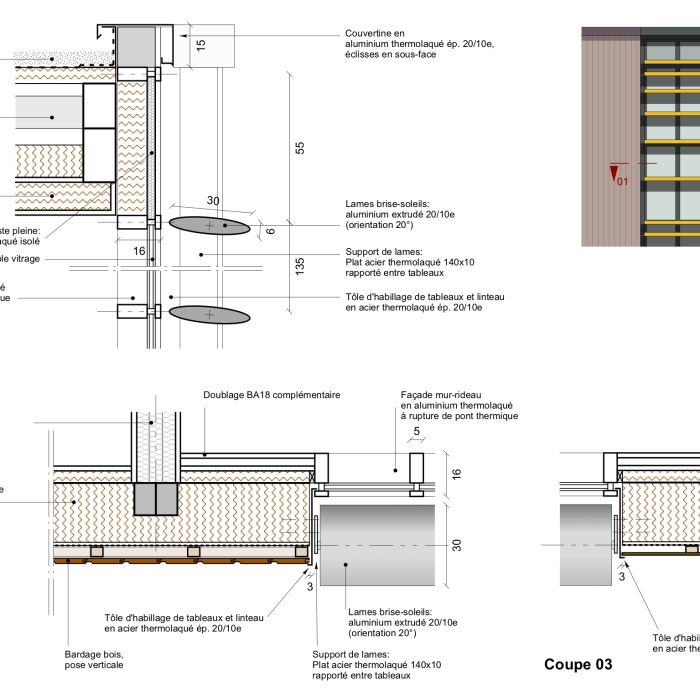 984-Dreux-Détails Mur Rideau-PG