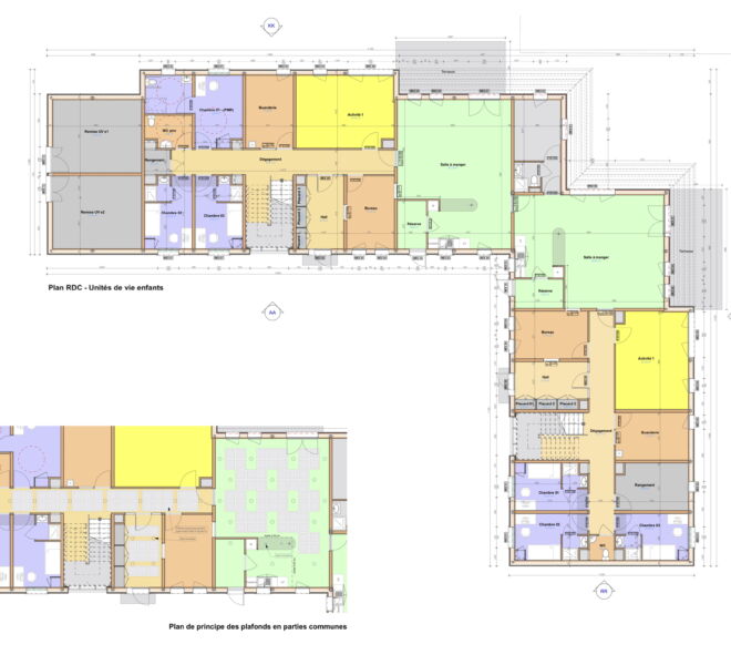 984-Dreux-Unités de vie enfants-Plan RDC-PG