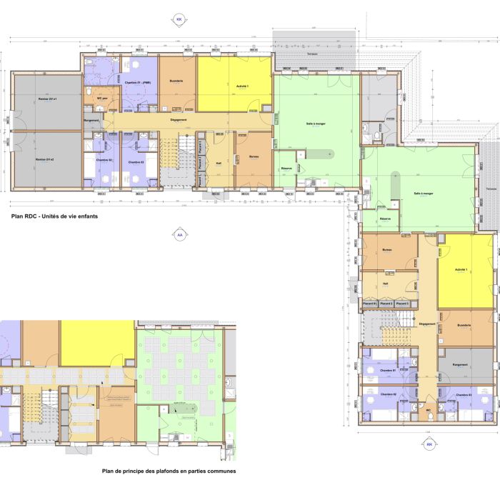 984-Dreux-Unités de vie enfants-Plan RDC-PG