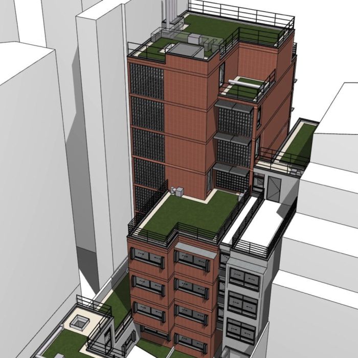 Perspective côté jardin