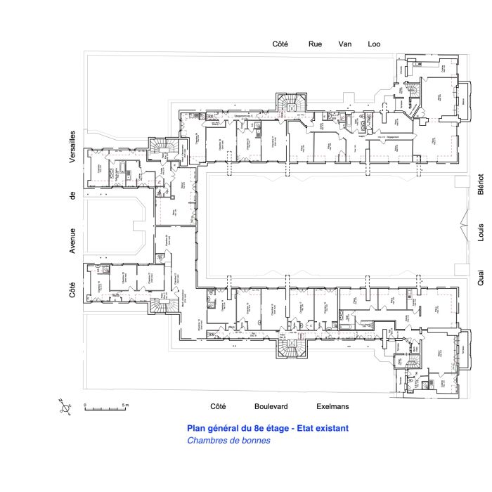 982-Quai Blériot-Plan R+8-Etat existant