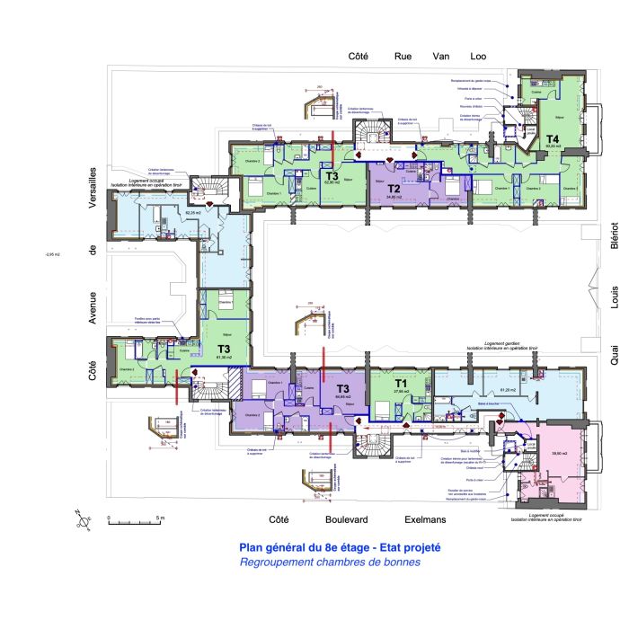 982-Quai Blériot-Plan R+8-Etat projeté