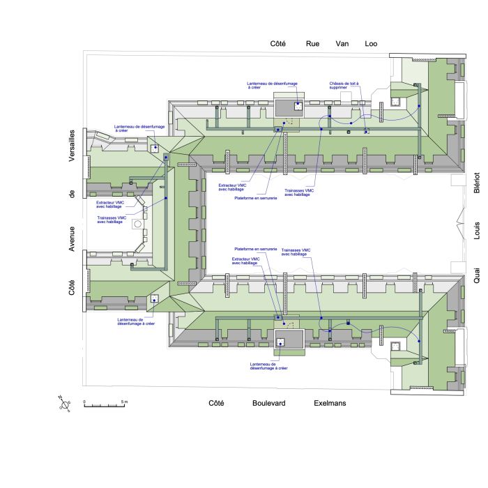 982-Quai Blériot-Plan toiture